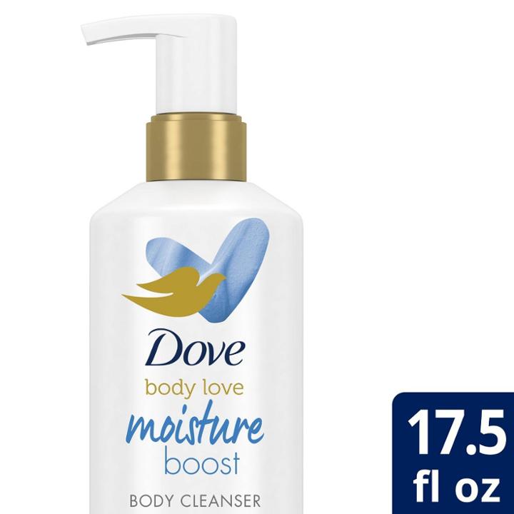 Dove Beauty Body Love Hyaluronic Serum + Moringa Oil Moisture Boost Body Cleanser