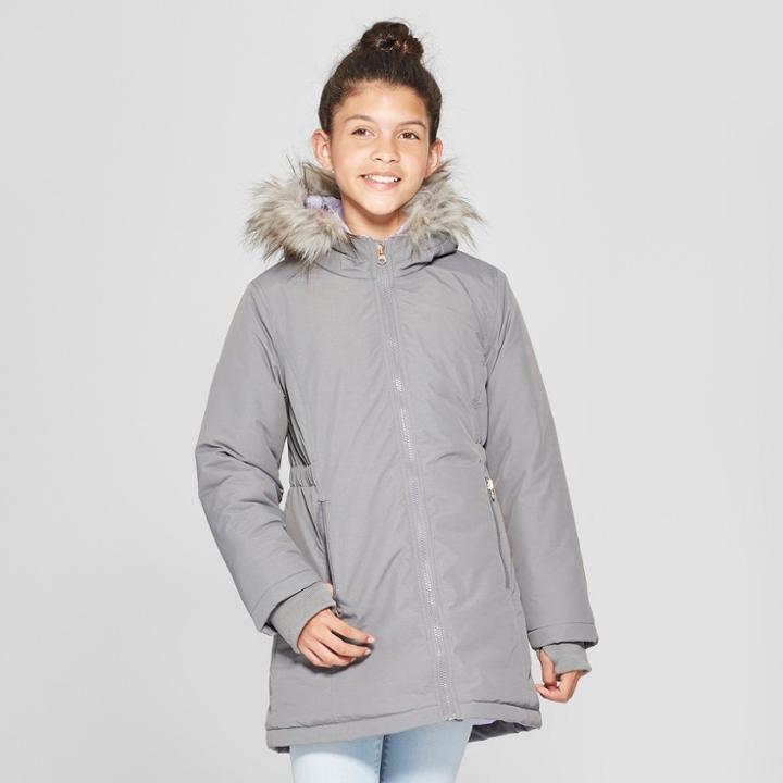 Girls' Parka Jacket - Cat & Jack Gray