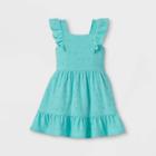 Toddler Girls' Eyelet Tank Ruffle Dress - Art Class