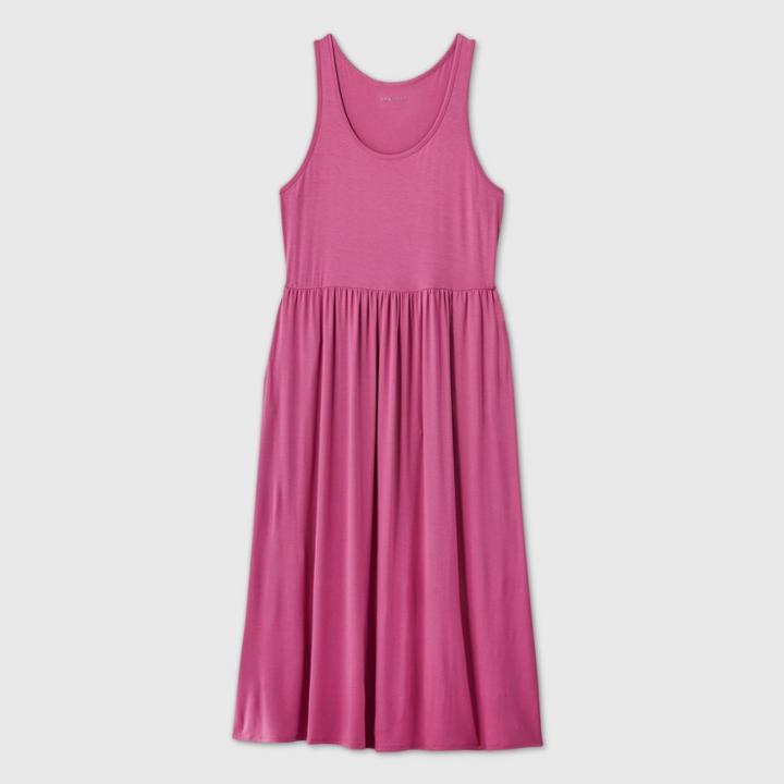 Women's Plus Size Sleeveless A-line Babydoll Dress - Ava & Viv Rose X, Pink