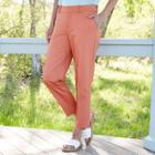 Women's Mid-rise Slim Ankle Pants - A New Day Coral