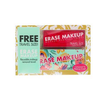 Erase Makeup Floral Reusable Makeup Removal Towel Plus Free Travel