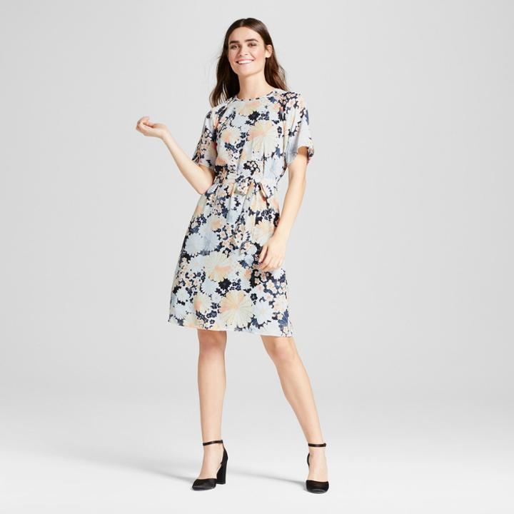 Layered With Love Women's Floral Tie Waist Dress - Layered With