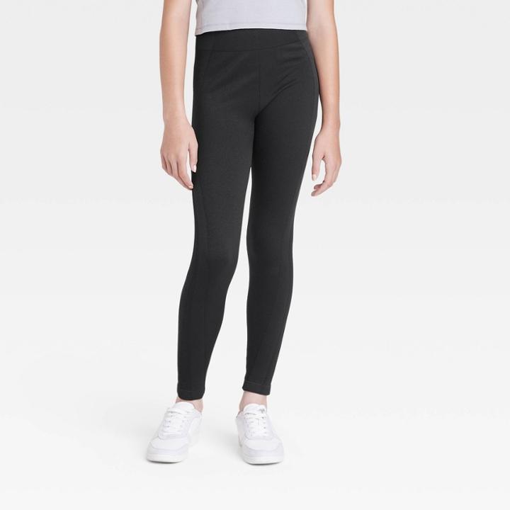 Girls' Seamless Leggings - All In Motion Black