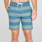Target Trinity Collective Men's Striped 8.5 Rugby Board Shorts - Deep Teal