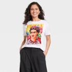 Modern Lux Women's Frida Short Sleeve Graphic T-shirt - White