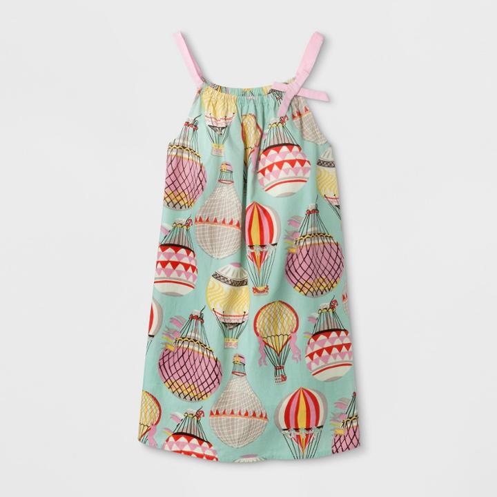 Happy By Pink Chicken Pink Chicken Girls' Hot Air Baloon Shift Dress - Blue
