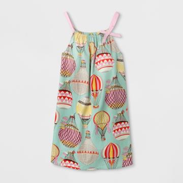 Happy By Pink Chicken Pink Chicken Girls' Hot Air Baloon Shift Dress - Blue