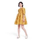 Women's Mum Floral Puff Sleeve Mini Dress - Kika Vargas X Target Gold Xxs