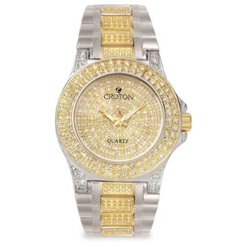 Croton Men's Brass Wristwatch - Gold,