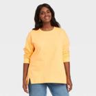 Women's Plus Size Sweatshirt - Ava & Viv Yellow