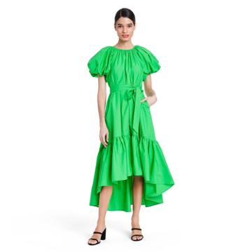 Puff Sleeve High-low Dress - Christopher John Rogers For Target Green Xxs