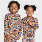 Ade + Ayo Black History Month Toddler Nkabom Crewneck Pullover Sweater - Blue Abstract