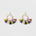 Drop Circle With Tassel Earrings - Universal Thread,