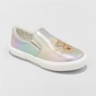 Girls' Angela Slip On Unicorn Metallic Sneakers - Cat & Jack Gold