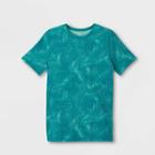 Boys' Short Sleeve Athletic T-shirt - All In Motion Teal Blue