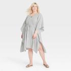 Women's Plus Size Stripe Tunic - Universal Thread Blue