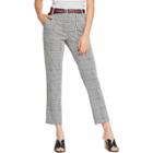 Women's Plaid Double Knit Menswear Pants - 3hearts (juniors') Black/white Xl, Black White
