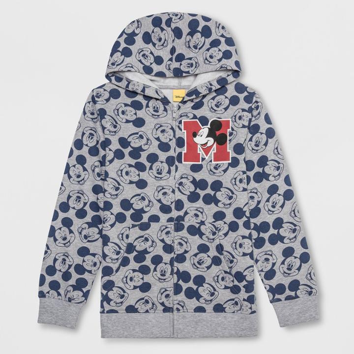 Disney Boys' Mickey Mouse Costume Hoodie - Heather Gray