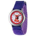 Girls' Disney Moana Stainless Steel Time Teacher Watch - Purple, Girl's