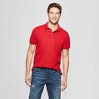 Men's Standard Fit Short Sleeve Loring Polo T-shirt - Goodfellow & Co Red Velvet