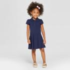 Toddler Girls' Uniform Tennis Uniform Shirtdress - Cat & Jack Navy