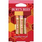 Burt's Bees Kissable Color Holiday Gift Set Lip Shimmers In Gift Box Cosmetics Collection