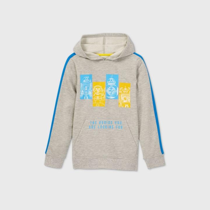 Boys' Star Wars Galaxy's Edge 'the Droids You Are Looking For' Sweatshirt - Gray
