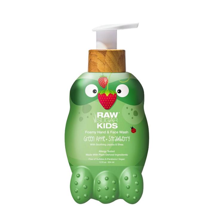 Raw Sugar Kids' Foaming Hand & Face Wash - Green Apple + Strawberry