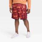 Men's Big & Tall Basketball Shorts - All In Motion Red/orange