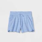 Girls' Soft Gym Shorts - All In Motion Heathered Blue