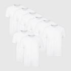 Hanes Men's 6pk+2 Crew Neck T-shirt - White