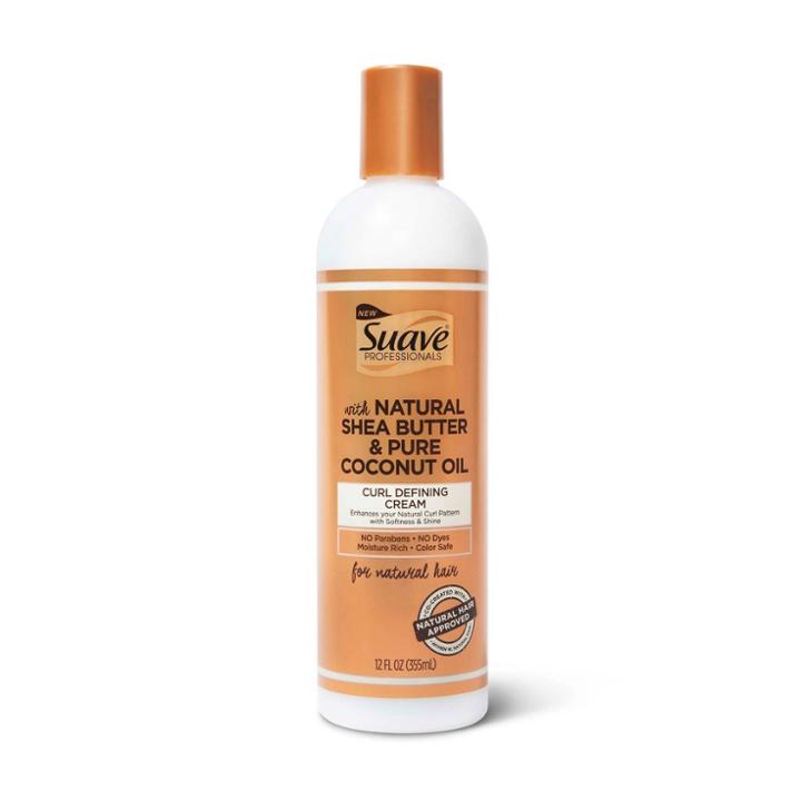 Suave Professionals For Natural Hair Curl Defining Cream For Wavy To Curly Hair Shea Butter And Coconut Oil