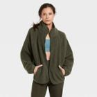 Women's Sherpa Cropped Jacket - All In Motion Olive Green