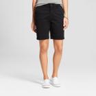 Women's 7 Chino Shorts - A New Day Black