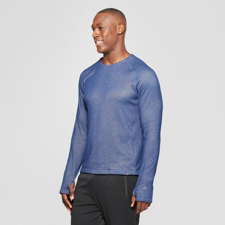 Men's Sweater Knit Crew Layer - C9 Champion Midnight Vista Blue Heather