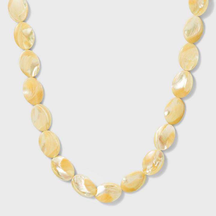 Shell Bead Necklace - A New Day Yellow