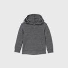 Toddler Boys' Waffle Knit Hooded Pullover Long Sleeve T-shirt - Cat & Jack Gray