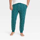 Men's Tall Regular Fit Knit Jogger Pajama Pants - Goodfellow & Co Dark Green