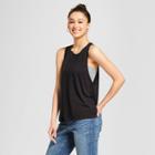Women's Tie-back Tank Top - Mossimo Supply Co. Black