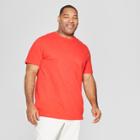 Men's Tall Regular Fit Short Sleeve Crew T-shirt - Goodfellow & Co Hot Coral