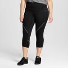 Women's Plus-size Run Capri Leggings - C9 Champion Black