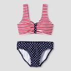 Girls' Mix Print Bikini Set - Cat & Jack Red