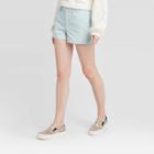 Women's High-rise Regular Fit 3 Chino Shorts - A New Day Aqua 0, Women's, Blue