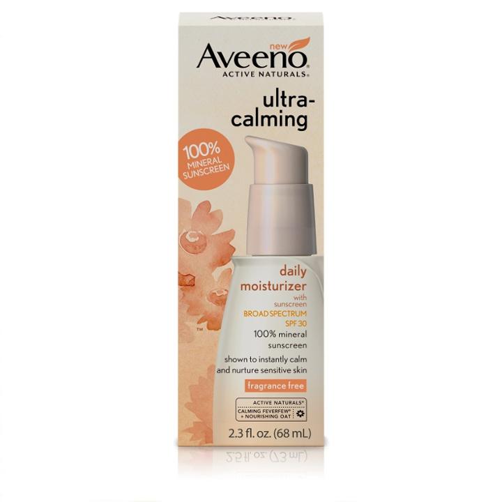Aveeno Ultra-calming Daily Fragrance-free Moisturizer - Sensitive Skin - Spf