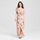 S&p By Standards & Practices Women's Floral Wrap Maxi Dress Garden Floral S - S&p By Standards And Practices,