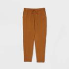 Women's High-rise Ankle Length Jogger Pants - A New Day Dark Orange