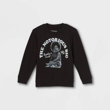 Toddler Boys' Notorious B.i.g. Fleece Pullover - Black