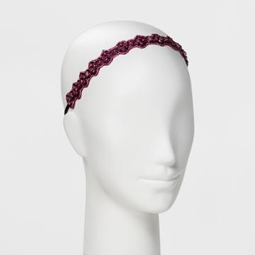Pink Pewter Headband - Pink, Women's