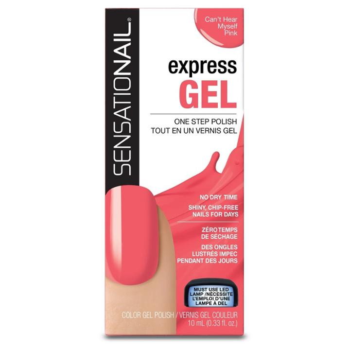 Sensationail Express Gel Polish Can't Hear Myself Pink - .494fl Oz